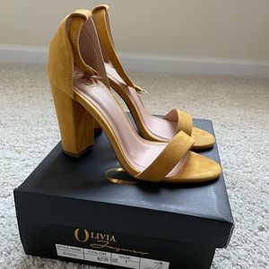 Mustard Suede Heel